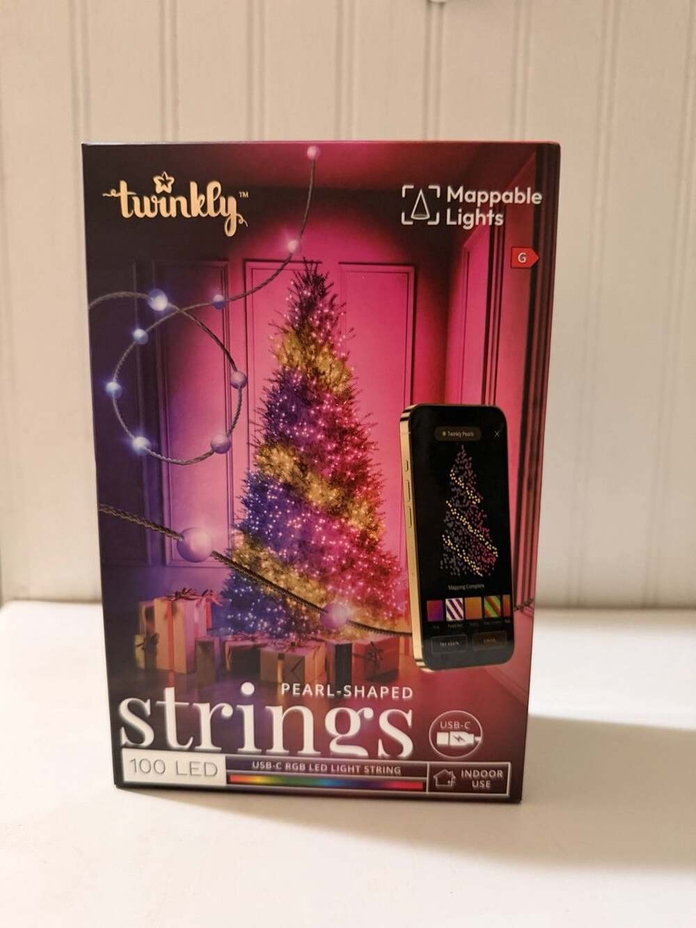Twinkly Strings 100 led rgb Smart Light String USB-C Indoor New